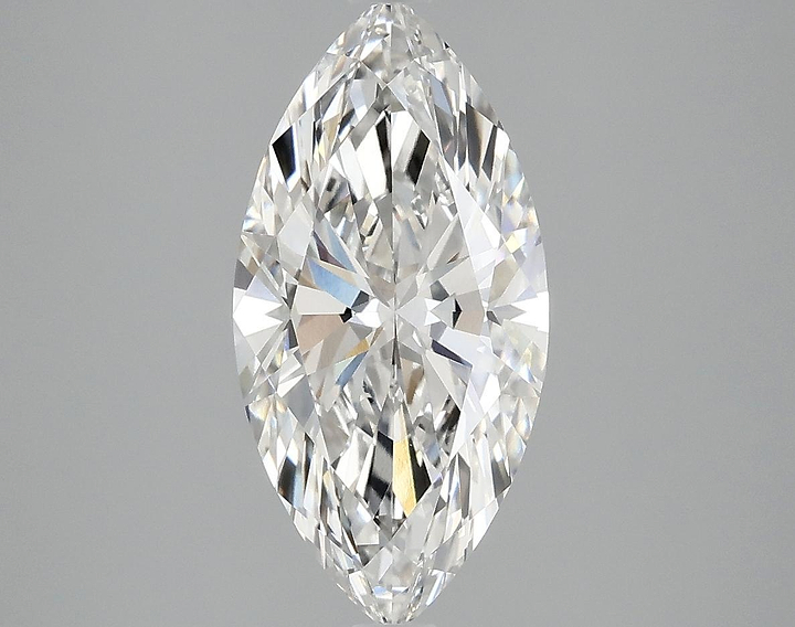 2.43 Carat Marquise Shaped Ideal Cut VVS2 IGI Certified Lab Grown Diamond