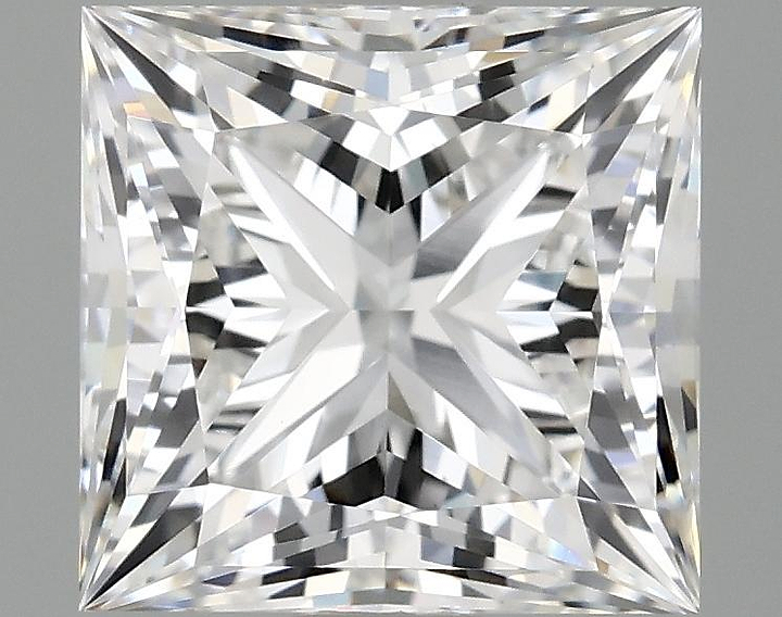 1.87 Carat Princess Shaped Ideal Cut VVS2 IGI Certified Lab Grown Diamond