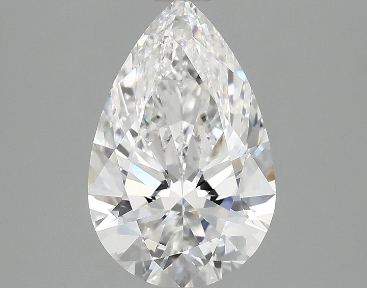 1.9 Carat Pear Shaped Ideal Cut VVS2 IGI Certified Lab Grown Diamond