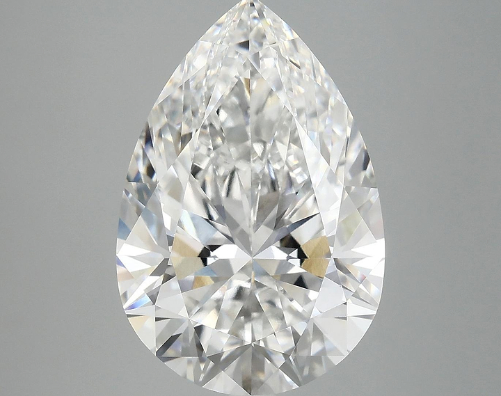 7.07 Carat Pear Shaped Excellent Cut VVS2 IGI Certified Lab Grown Diamond