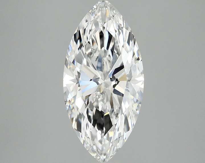 3.09 Carat Marquise Shaped Ideal Cut VVS2 IGI Certified Lab Grown Diamond