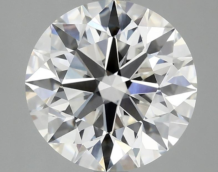 3.08 Carat Round Shaped Excellent Cut VVS2 IGI Certified Lab Grown Diamond