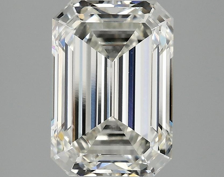 2.89 Carat Emerald Shaped Ideal Cut VVS2 IGI Certified Lab Grown Diamond