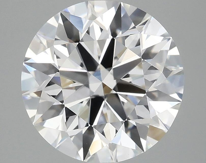 3.08 Carat Round Shaped Excellent Cut VVS2 IGI Certified Lab Grown Diamond