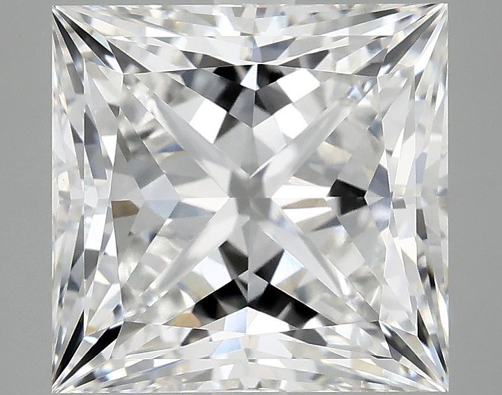5.1 Carat Princess Shaped Ideal Cut VVS2 IGI Certified Lab Grown Diamond