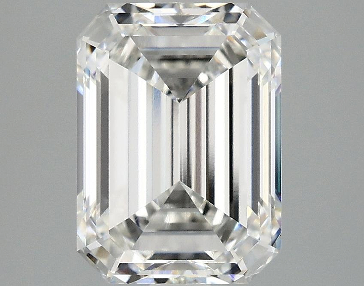 3.07 Carat Emerald Shaped Excellent Cut VVS2 IGI Certified Lab Grown Diamond