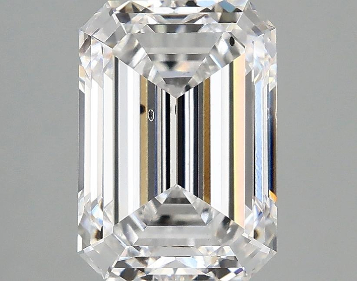 3.06 Carat Emerald Shaped Ideal Cut SI1 IGI Certified Lab Grown Diamond