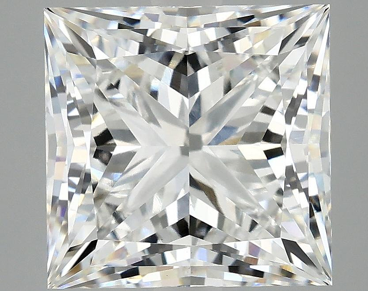 5.05 Carat Princess Shaped Ideal Cut VS1 IGI Certified Lab Grown Diamond