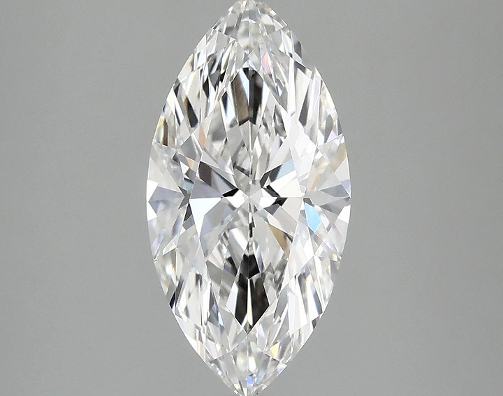 1.9 Carat Marquise Shaped Ideal Cut VVS2 IGI Certified Lab Grown Diamond