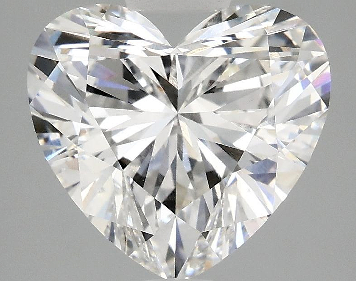 3.09 Carat Heart Shaped Ideal Cut VVS2 IGI Certified Lab Grown Diamond