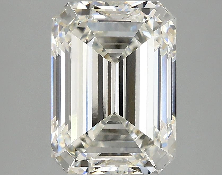 3.06 Carat Emerald Shaped Excellent Cut VVS2 IGI Certified Lab Grown Diamond