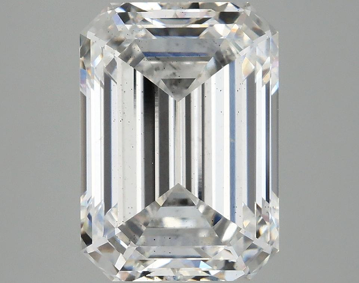 4.58 Carat Emerald Shaped Ideal Cut SI1 IGI Certified Lab Grown Diamond