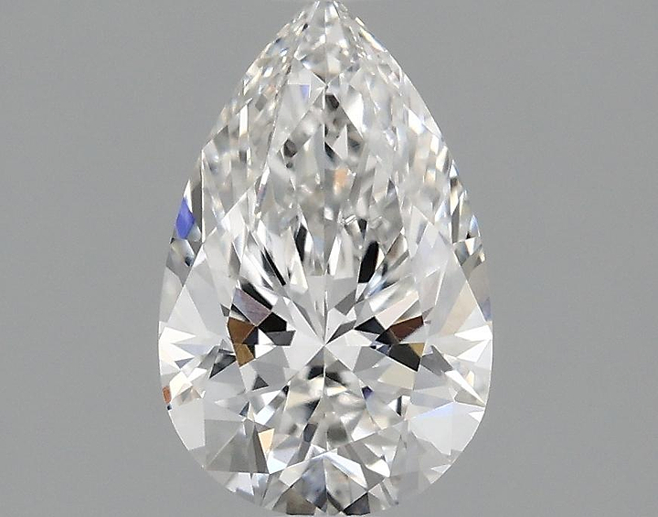 0.98 Carat Pear Shaped Ideal Cut VVS2 IGI Certified Lab Grown Diamond