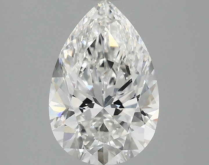 2.08 Carat Pear Shaped Excellent Cut VVS2 IGI Certified Lab Grown Diamond