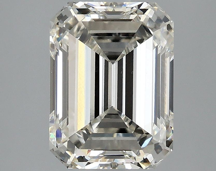 3.02 Carat Emerald Shaped Excellent Cut VVS2 IGI Certified Lab Grown Diamond