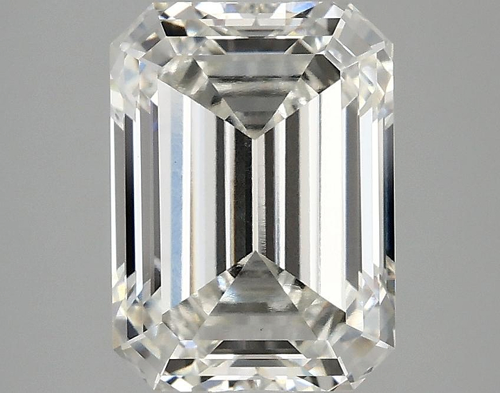 3.07 Carat Emerald Shaped Excellent Cut VVS2 IGI Certified Lab Grown Diamond
