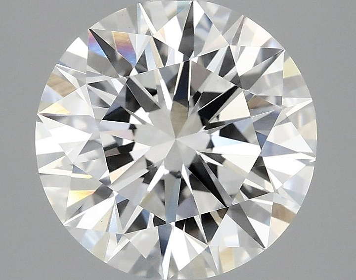 3.08 Carat Round Shaped Ideal Cut VVS2 IGI Certified Lab Grown Diamond