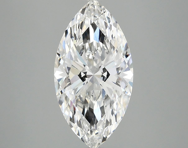 3.06 Carat Marquise Shaped Ideal Cut VVS2 IGI Certified Lab Grown Diamond