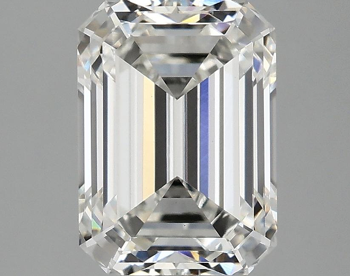 3.05 Carat Emerald Shaped Excellent Cut VVS2 IGI Certified Lab Grown Diamond
