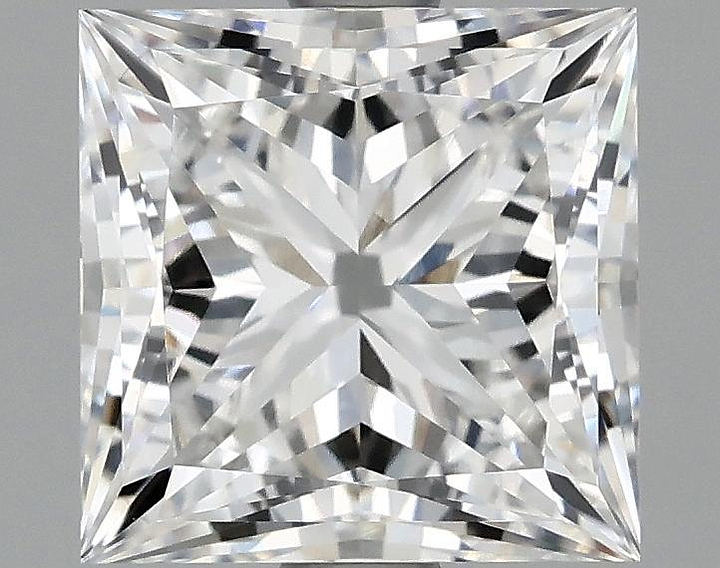 2.04 Carat Princess Shaped Ideal Cut VVS2 IGI Certified Lab Grown Diamond