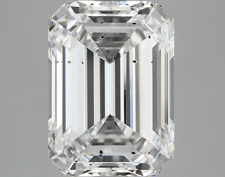 3.96 Carat Emerald Shaped Ideal Cut SI1 IGI Certified Lab Grown Diamond
