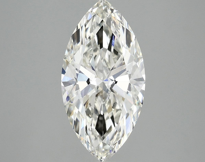 2.52 Carat Marquise Shaped Ideal Cut VVS2 IGI Certified Lab Grown Diamond