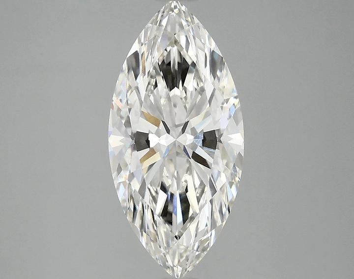 2.59 Carat Marquise Shaped Excellent Cut VVS2 IGI Certified Lab Grown Diamond