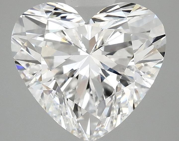 4.07 Carat Heart Shaped Ideal Cut VVS2 IGI Certified Lab Grown Diamond