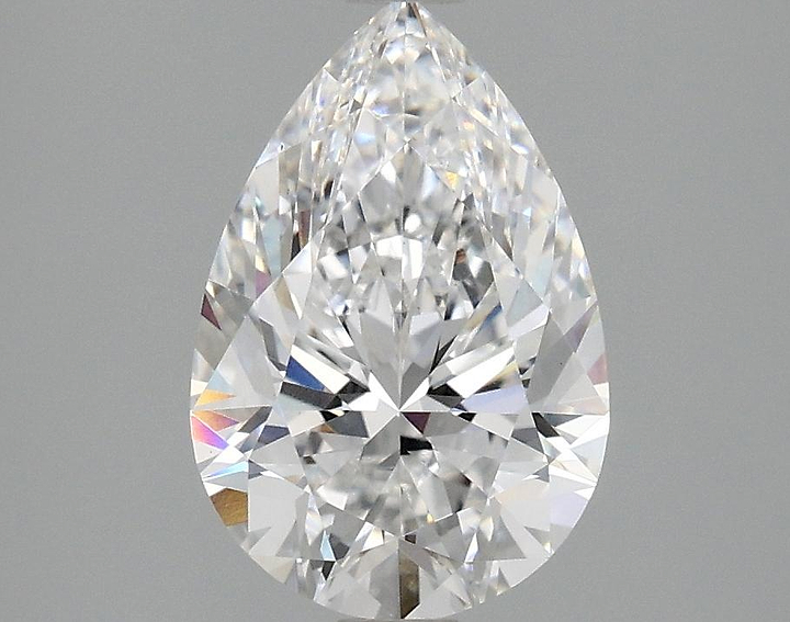 2.08 Carat Pear Shaped Excellent Cut VS1 IGI Certified Lab Grown Diamond