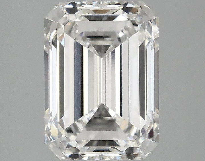 2.95 Carat Emerald Shaped Excellent Cut VVS2 IGI Certified Lab Grown Diamond