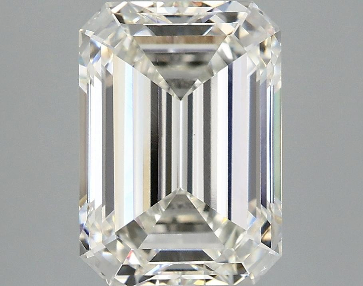 3.82 Carat Emerald Shaped Ideal Cut VVS2 IGI Certified Lab Grown Diamond