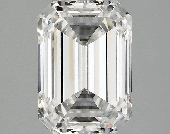 2.45 Carat Emerald Shaped Ideal Cut VVS2 IGI Certified Lab Grown Diamond