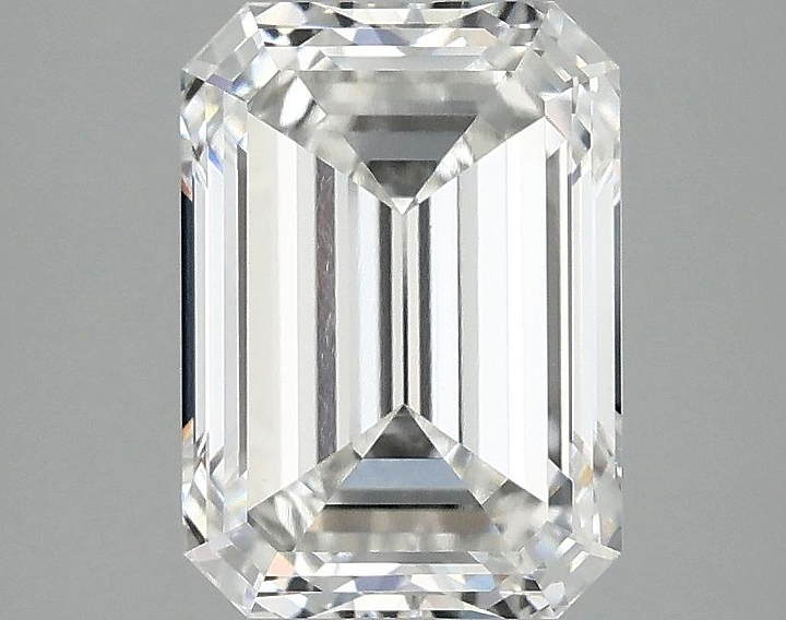 3.04 Carat Emerald Shaped Ideal Cut VVS2 IGI Certified Lab Grown Diamond