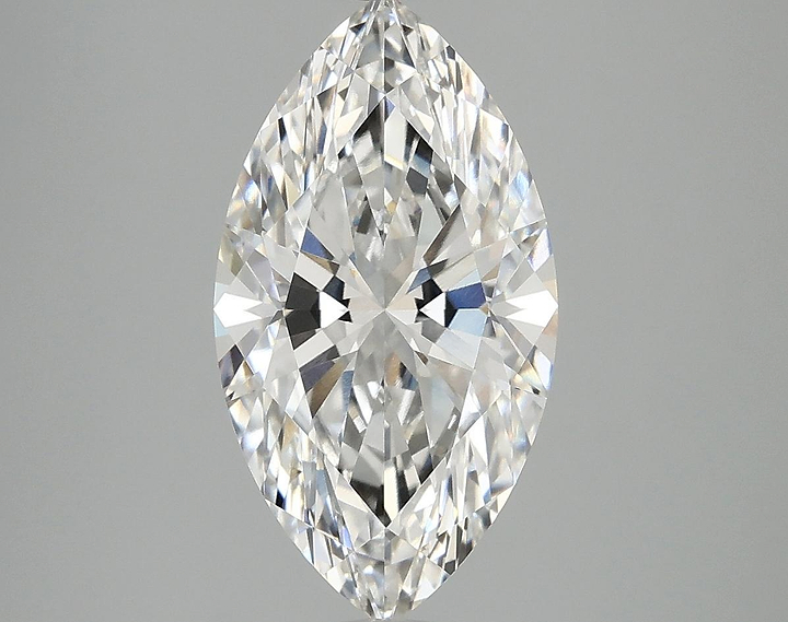 3.1 Carat Marquise Shaped Excellent Cut VVS2 IGI Certified Lab Grown Diamond