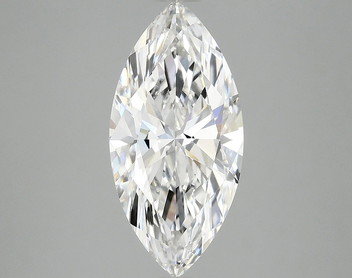 2.98 Carat Marquise Shaped Excellent Cut VVS2 IGI Certified Lab Grown Diamond