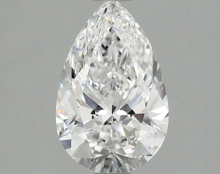 1.48 Carat Pear Shaped Ideal Cut VVS2 IGI Certified Lab Grown Diamond