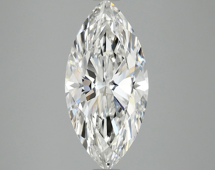 3.09 Carat Marquise Shaped Excellent Cut VVS2 IGI Certified Lab Grown Diamond