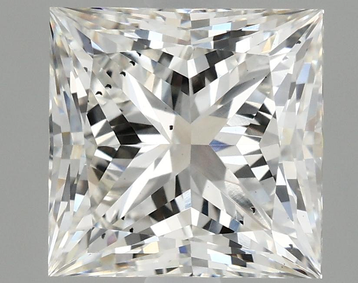 2.58 Carat Princess Shaped Ideal Cut SI1 IGI Certified Lab Grown Diamond