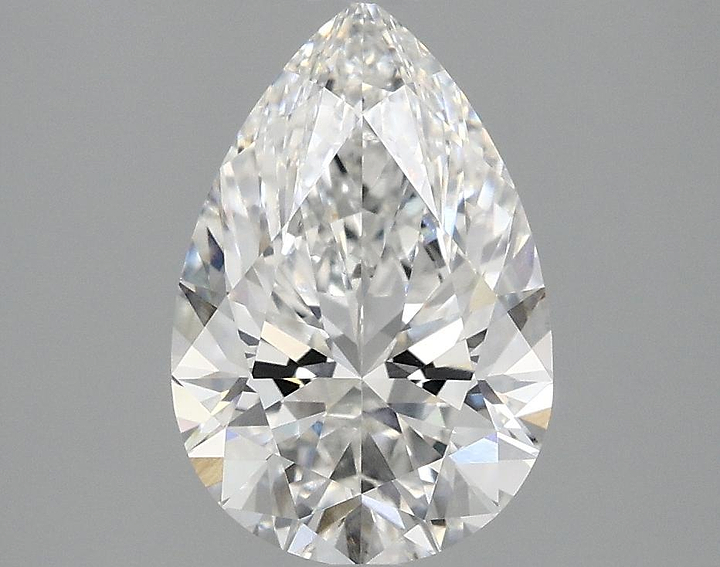 2.08 Carat Pear Shaped Excellent Cut VVS2 IGI Certified Lab Grown Diamond