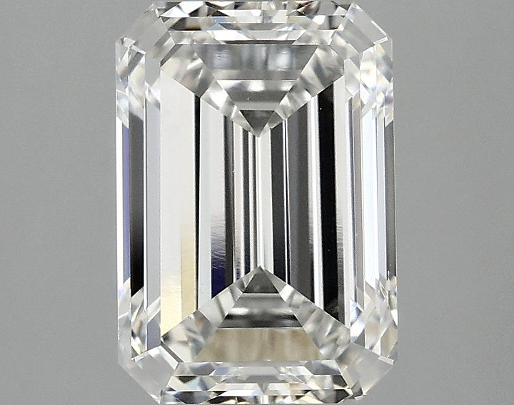 3.01 Carat Emerald Shaped Ideal Cut VVS2 IGI Certified Lab Grown Diamond