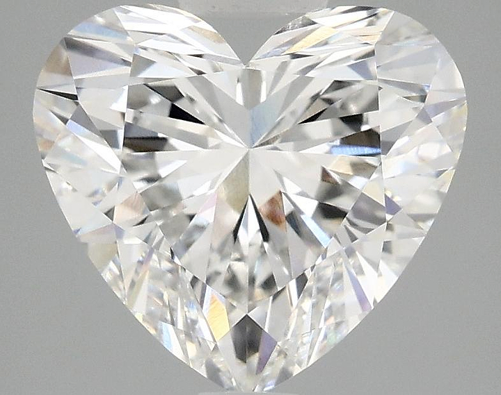 3.07 Carat Heart Shaped Ideal Cut VVS2 IGI Certified Lab Grown Diamond
