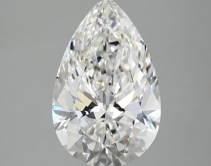 2.05 Carat Pear Shaped Ideal Cut VVS2 IGI Certified Lab Grown Diamond