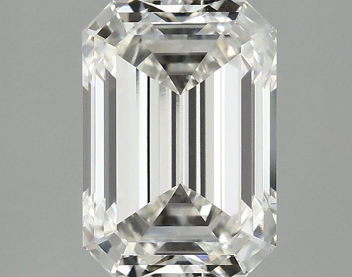 3.09 Carat Emerald Shaped Ideal Cut VVS2 IGI Certified Lab Grown Diamond