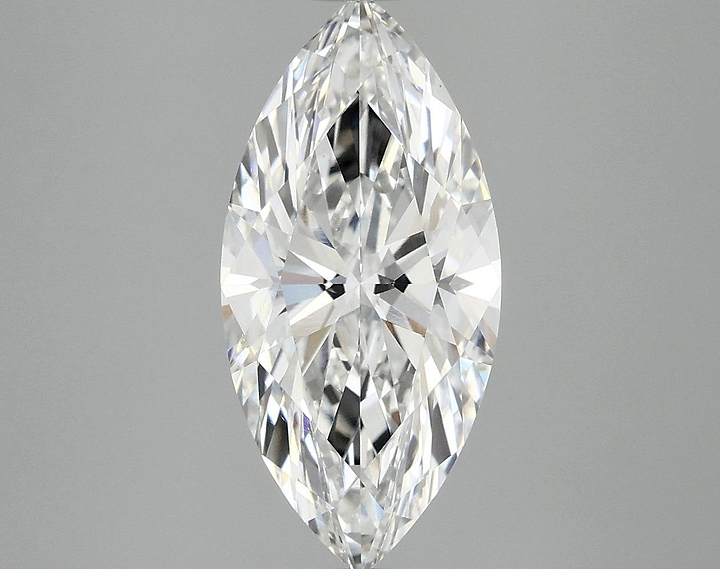 3.08 Carat Marquise Shaped Excellent Cut VVS2 IGI Certified Lab Grown Diamond
