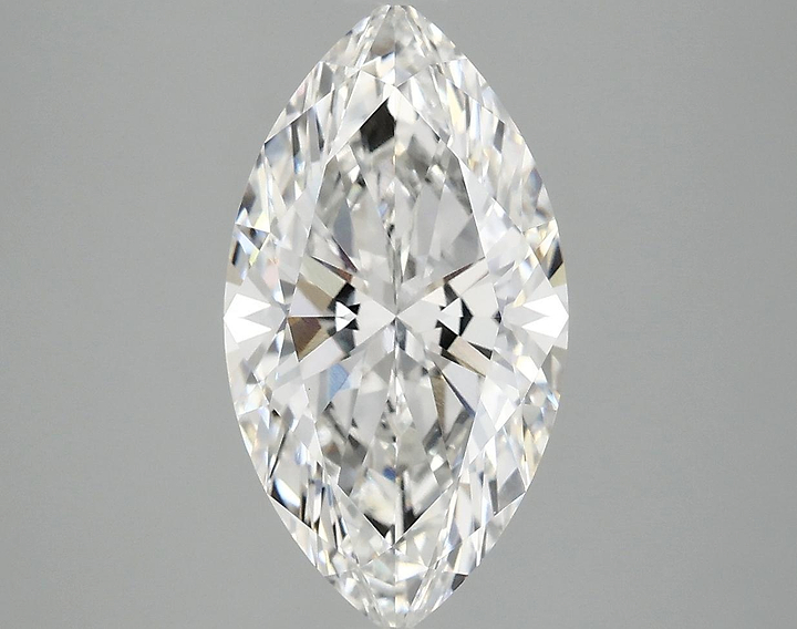 3.03 Carat Marquise Shaped Excellent Cut VVS2 IGI Certified Lab Grown Diamond