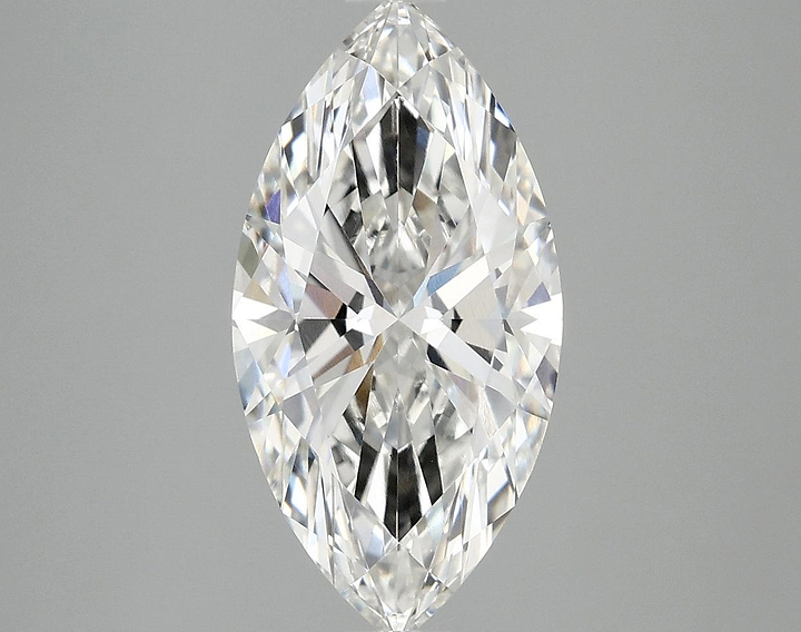 3.09 Carat Marquise Shaped Ideal Cut VVS2 IGI Certified Lab Grown Diamond