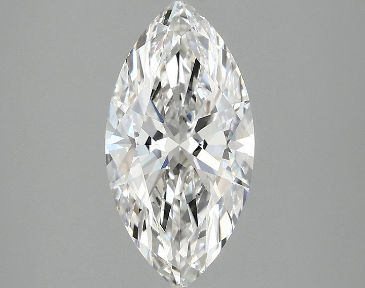 1.6 Carat Marquise Shaped Ideal Cut VVS2 IGI Certified Lab Grown Diamond