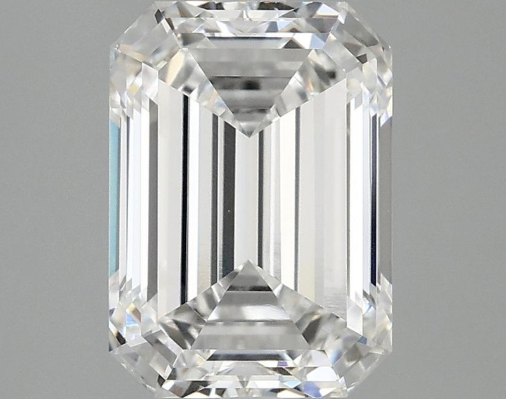 3.07 Carat Emerald Shaped Ideal Cut VVS2 IGI Certified Lab Grown Diamond