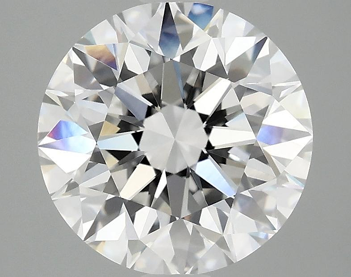 3.07 Carat Round Shaped Excellent Cut VVS2 IGI Certified Lab Grown Diamond