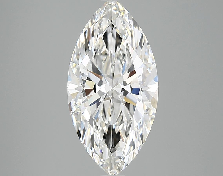3.07 Carat Marquise Shaped Ideal Cut VVS2 IGI Certified Lab Grown Diamond